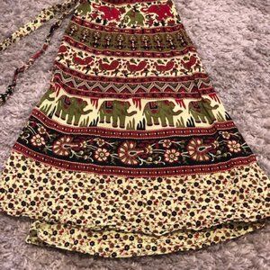 Nepalese Cotton Wrap Skirt